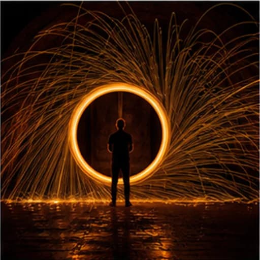 light painting example image.